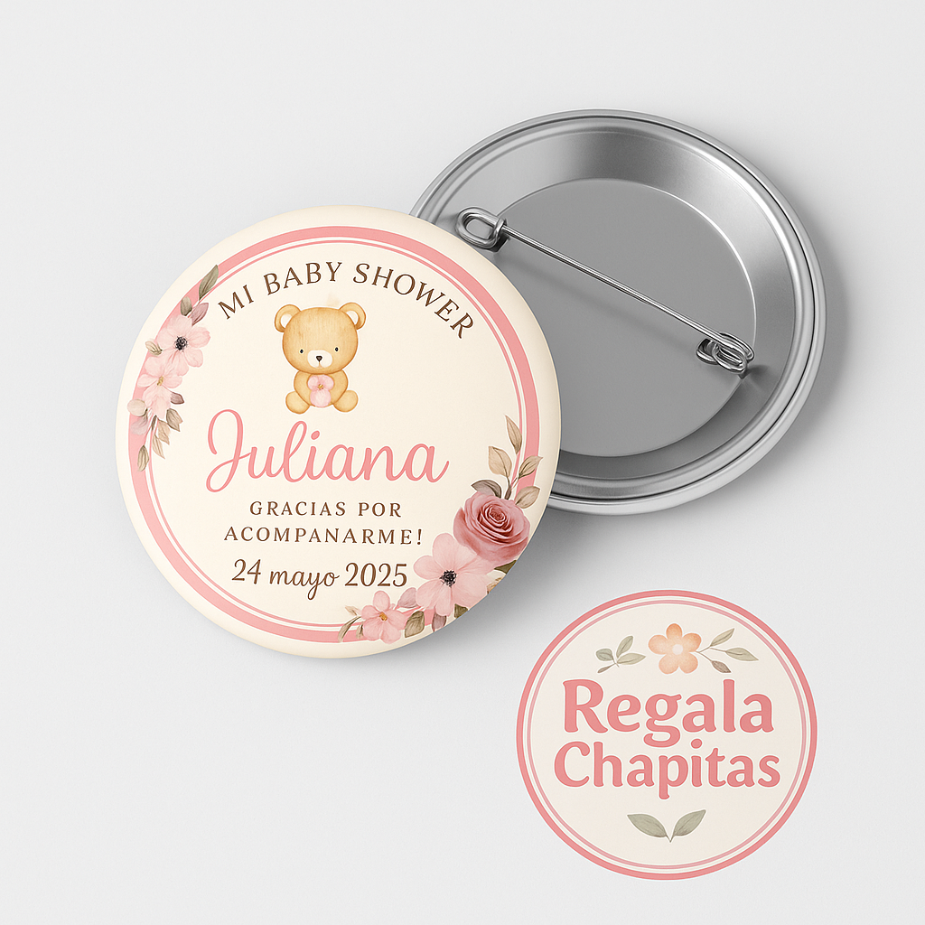 Baby Shower Floral Rosado